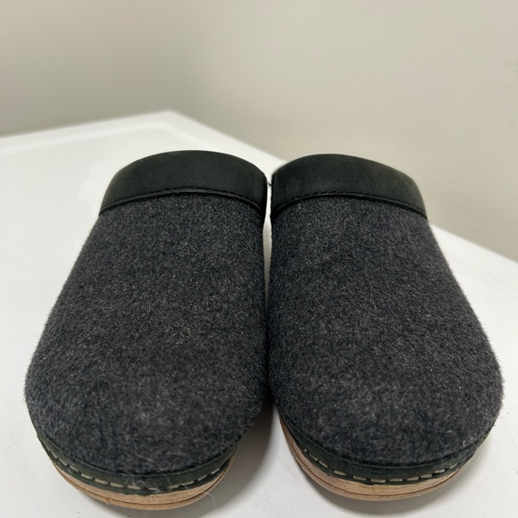 Dansko Bethann Wool Clog Mules Charcoal Gray Size 6.5 - 7 US 37 EU - Picture 2 of 11